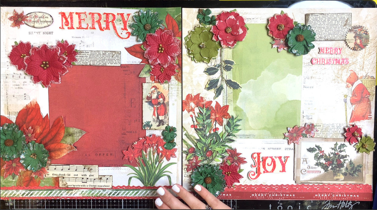Hazaña de diseño de 2 páginas “Christmas Joy”. 49 y mercado